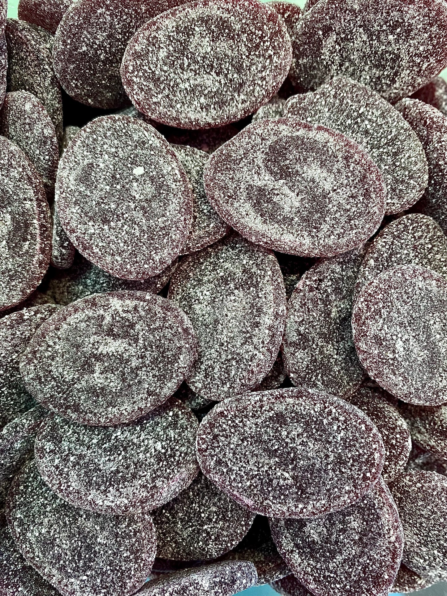 sour ovals blackcurrant swedish candy