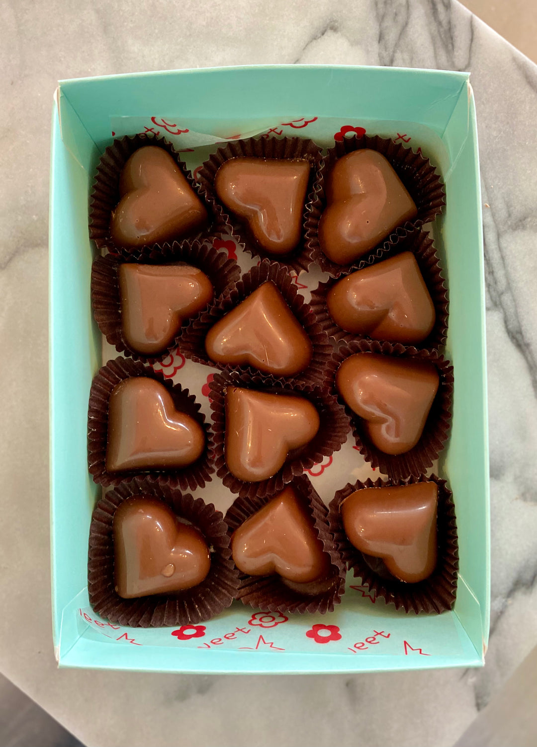 Belgian Callebaut Chocolate Heart Gift Box