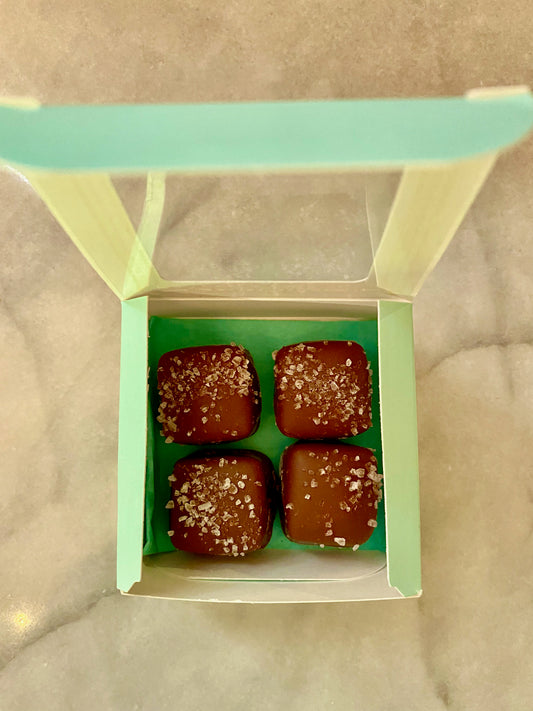 handmade sea salt caramels