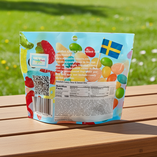 Swedish Candy Pick N' Mix Sour and Sweet packages 8oz