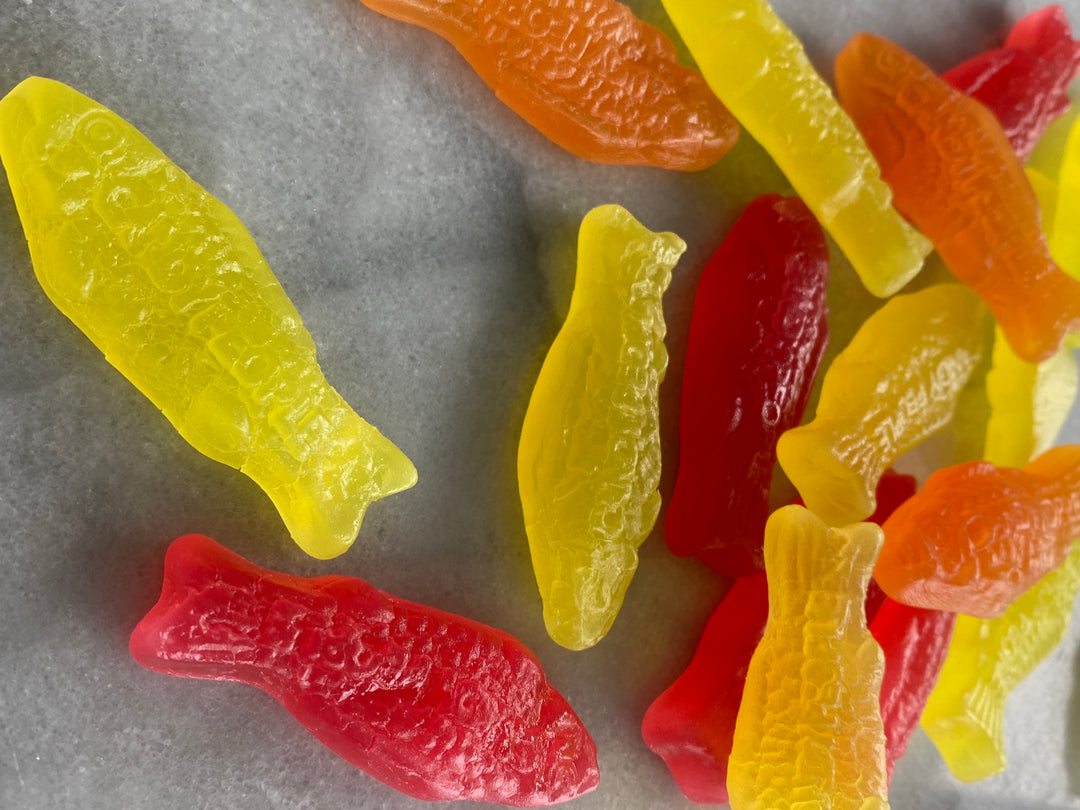 Gummy Fish made in Sweden GLUTEN FREE, GELATIN FREE