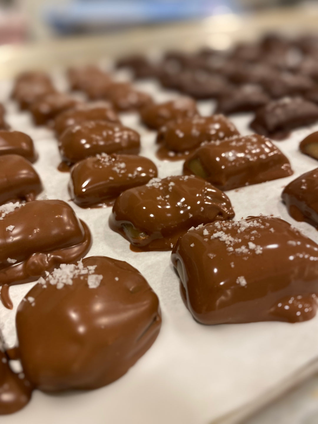 handmade sea salt caramels