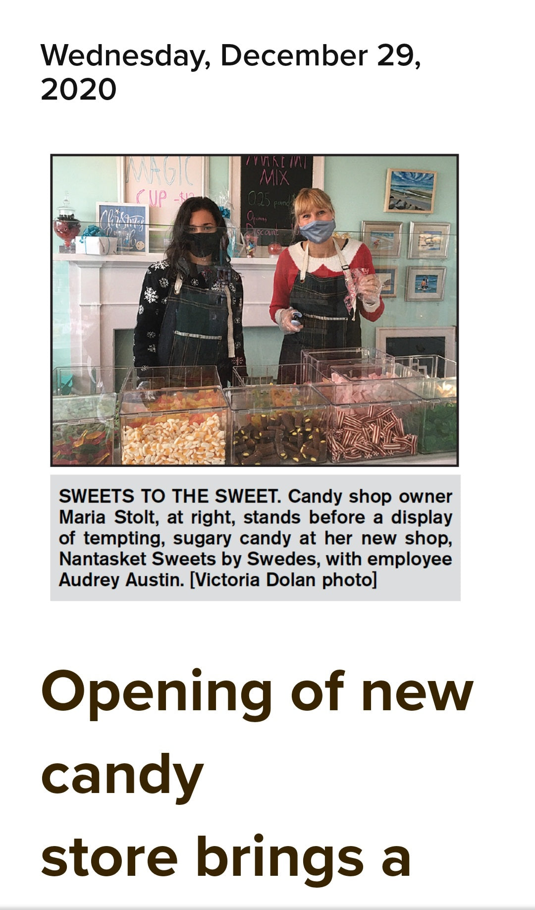 We are open!