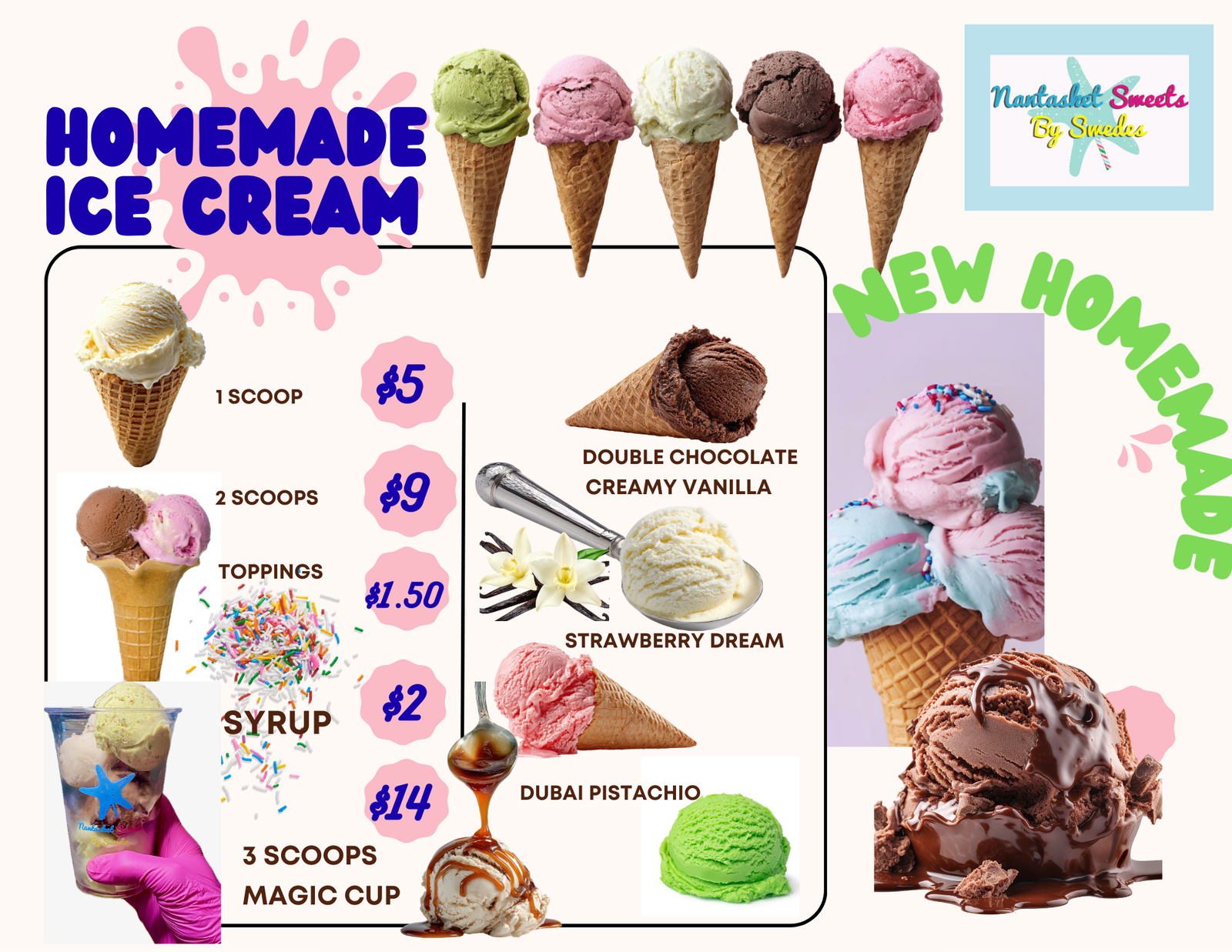 Homemade ICE CREAM No artificial ingredients