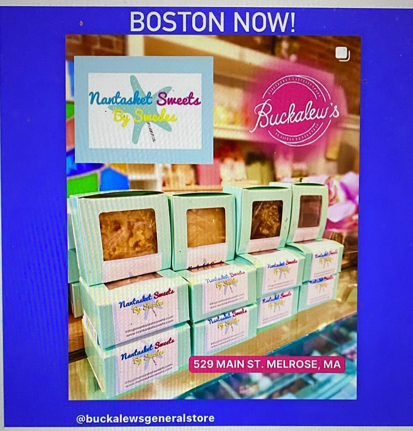 You can find us at Buckalews General store in Melrose