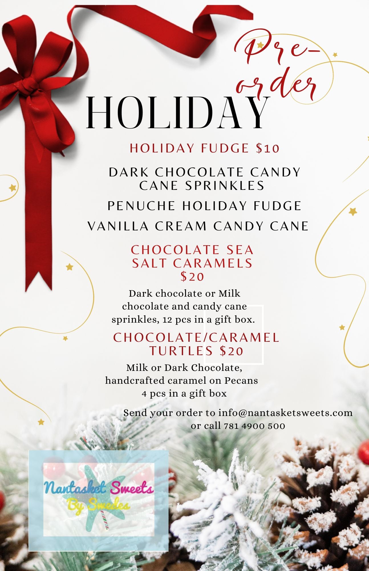 Pre-order Holiday goodies