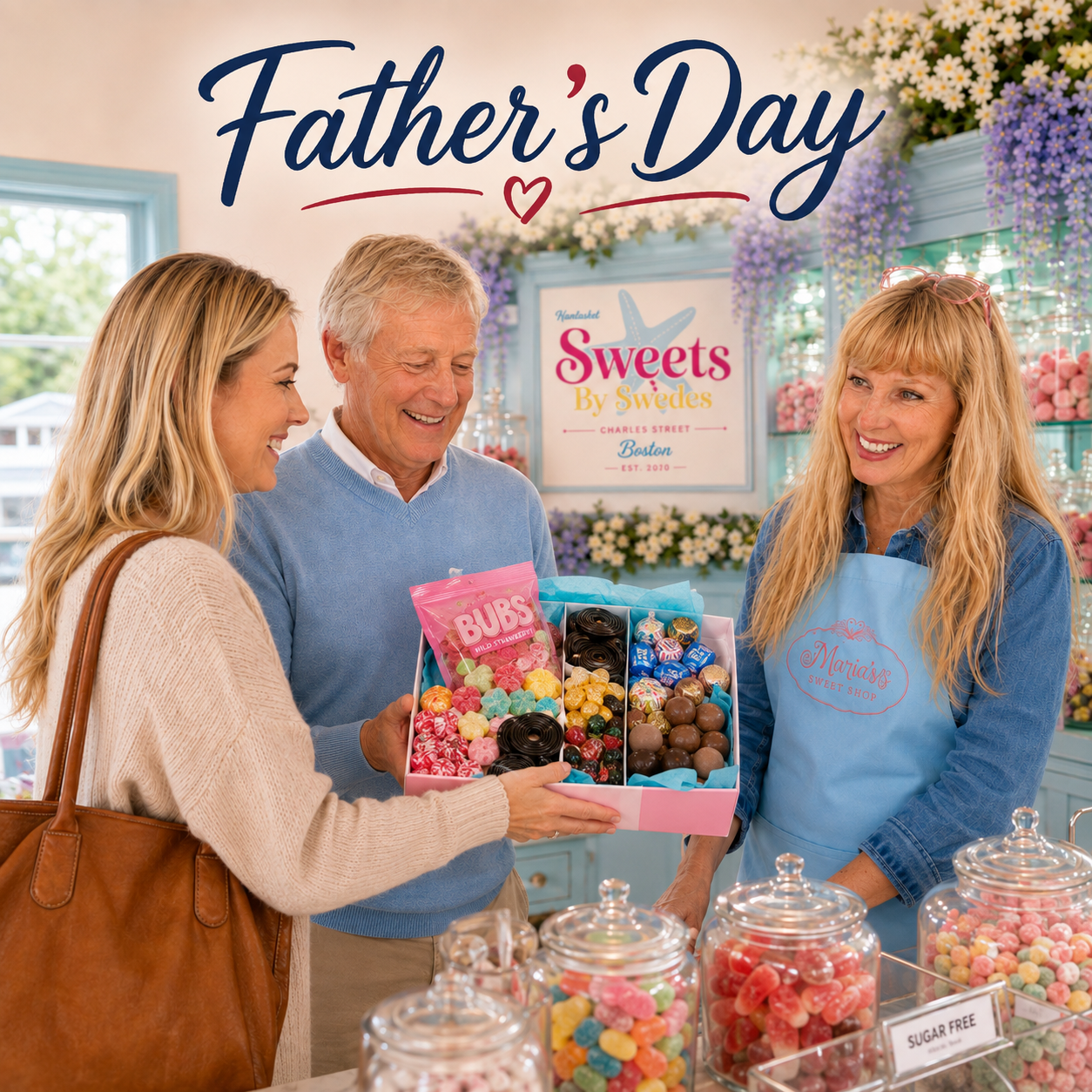 Father's Day Candy Gift Package: Handmade Swedish Sweets for Dad