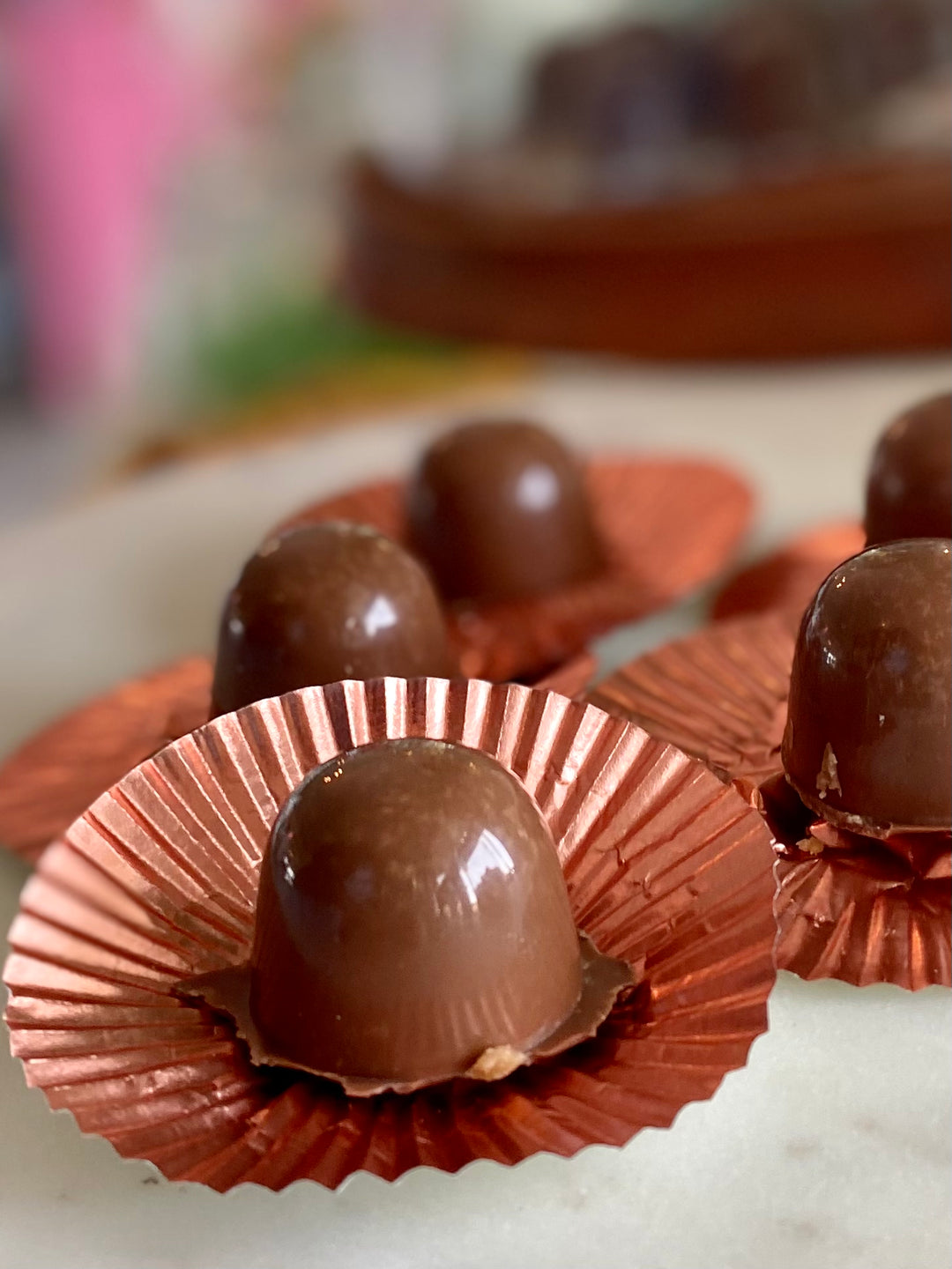Peanut butter pralines 4 in a box