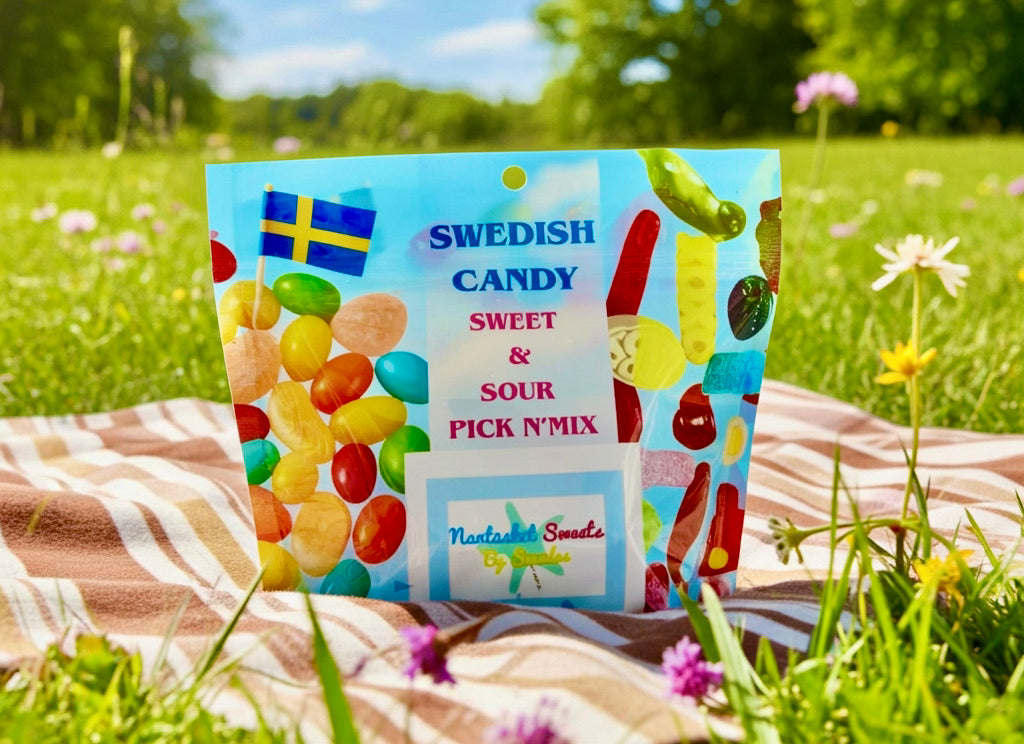 Swedish Candy Pick N' Mix Sour and Sweet packages 8oz bag case of 35 bags WHOLESALE