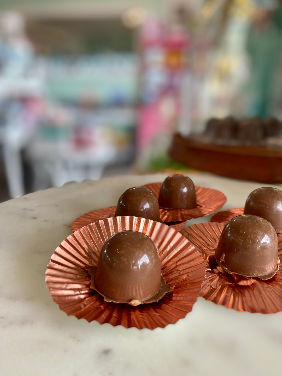 Peanut butter pralines 4 in a box