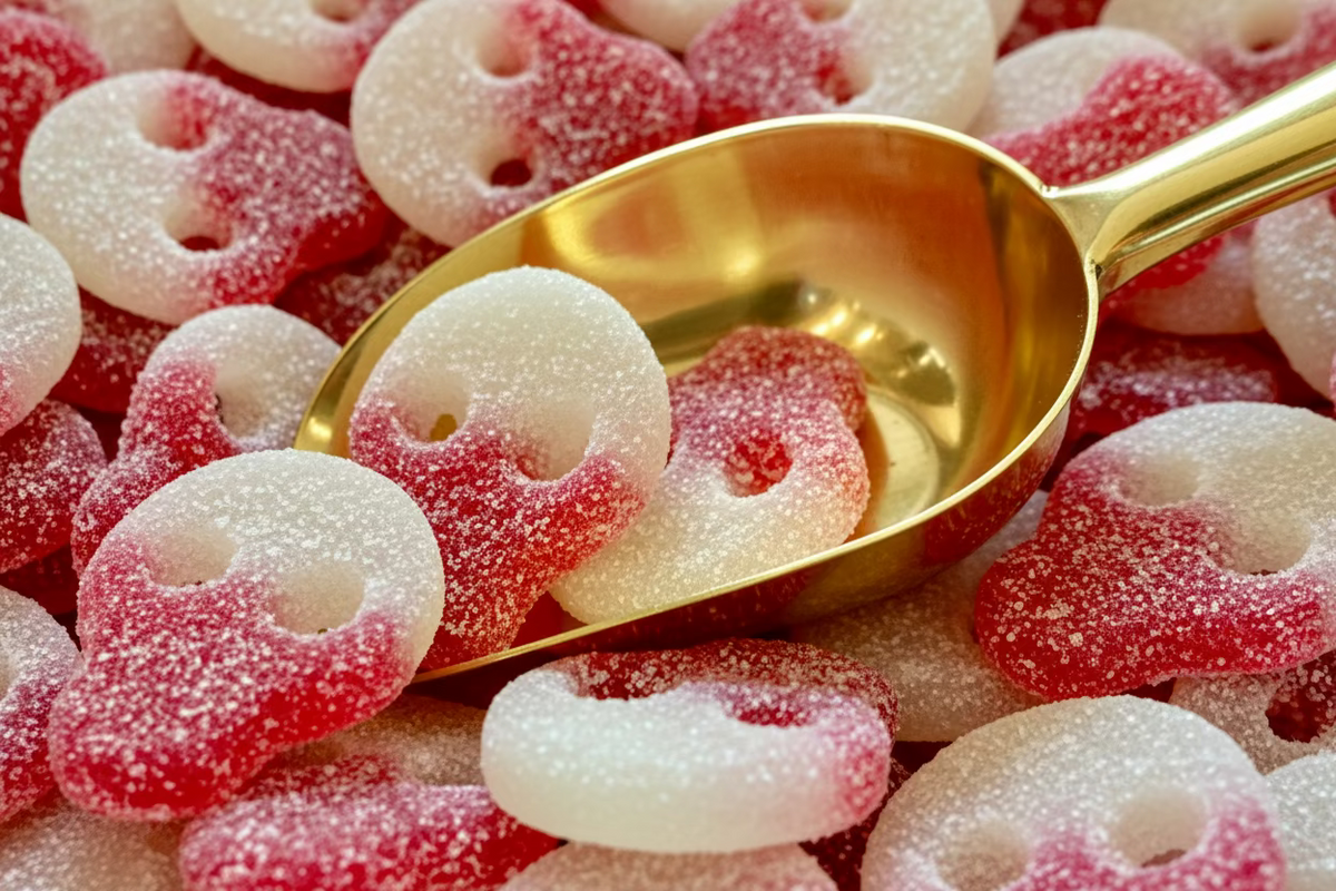 Danish Sour Skull a Swedish Candy with Raspberry flavor GLUTEN FREE, G ...