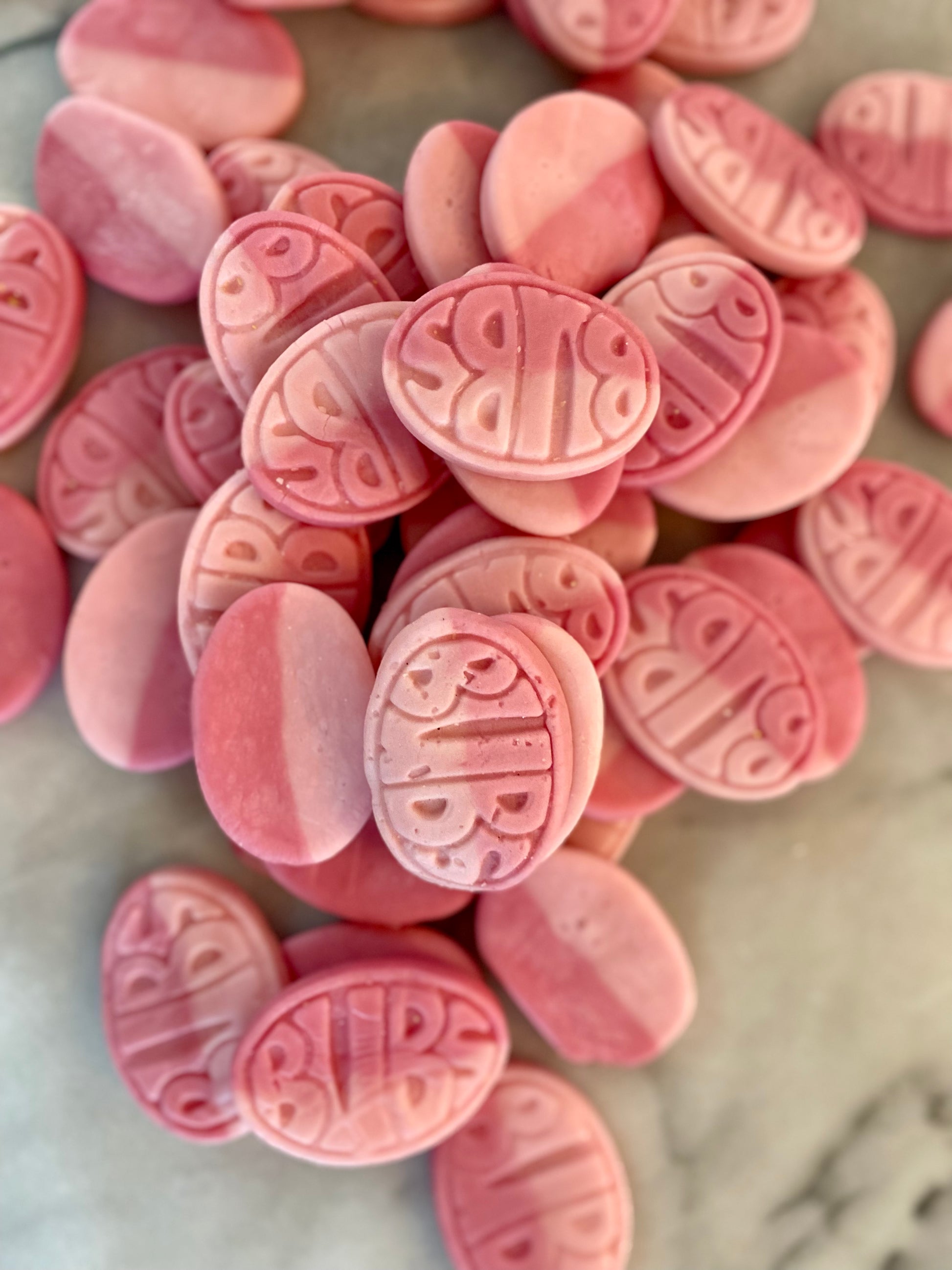 BUBS Ovals Wild Strawberry and Pomegranate Swedish Candy