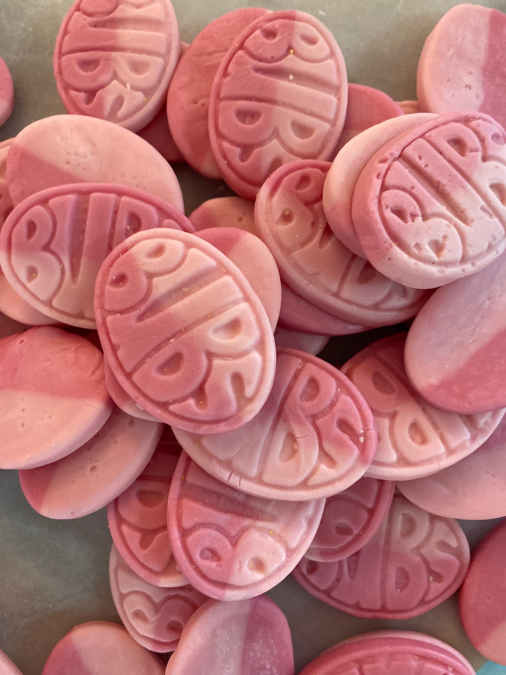 BUBS Ovals Wild Strawberry and Pomegranate Swedish Candy
