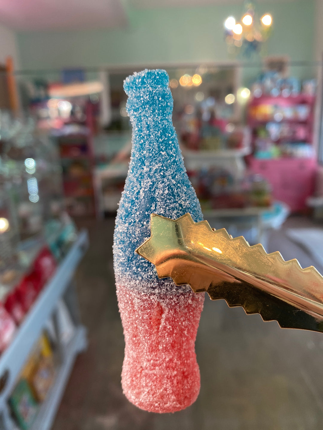 Fizzy Blue Bottles Sour Swedish candy