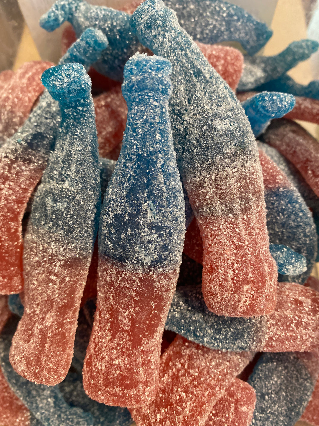 Sour Big Fizzy Bottles Bubblegum Pink and Blue