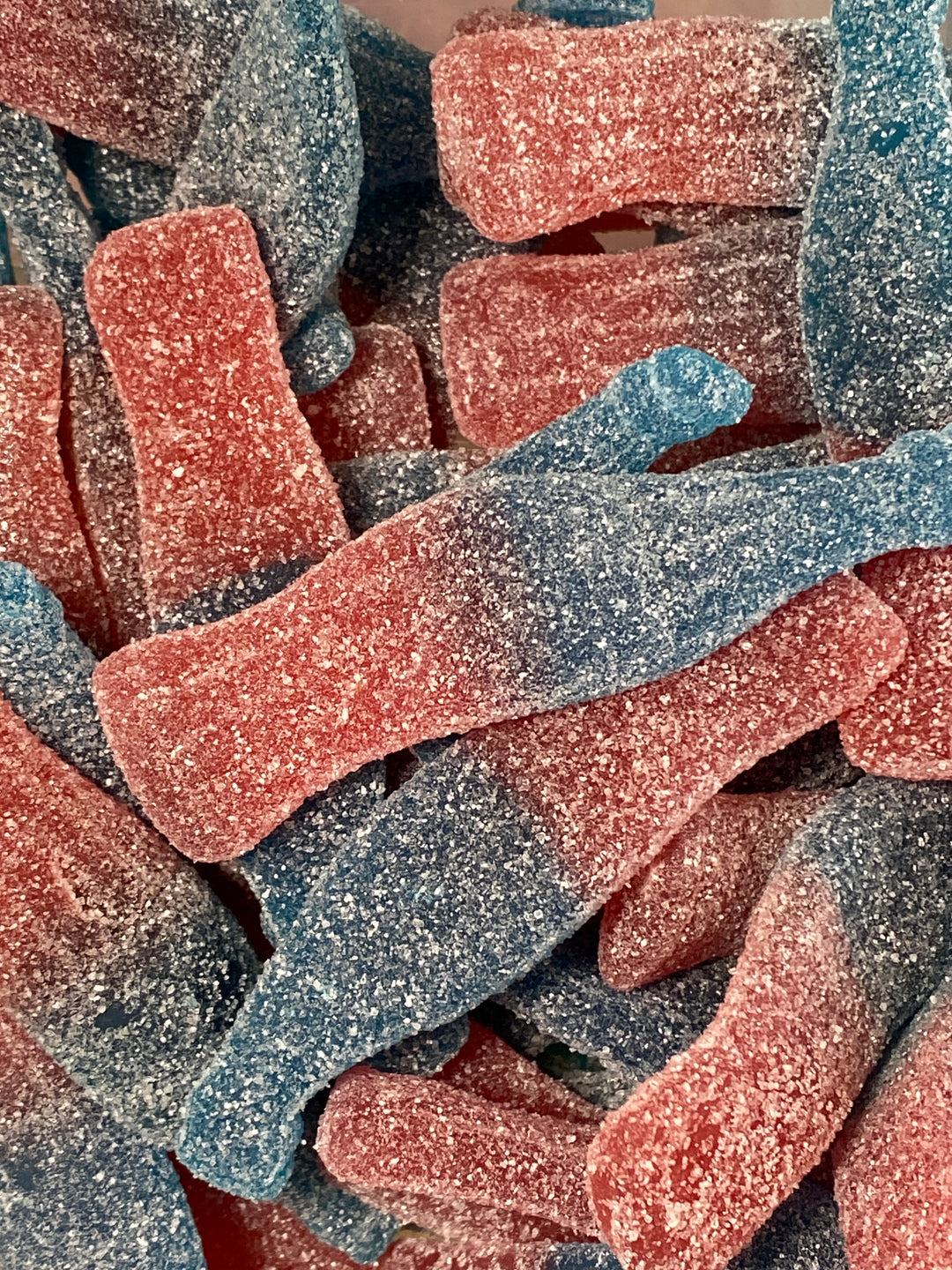 Fizzy Blue Bottles Sour Swedish candy