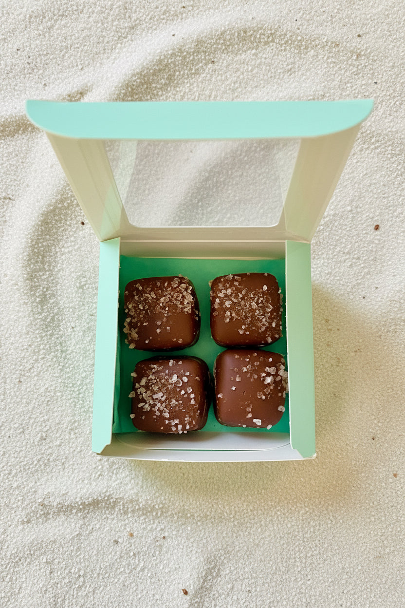 handmade sea salt caramels