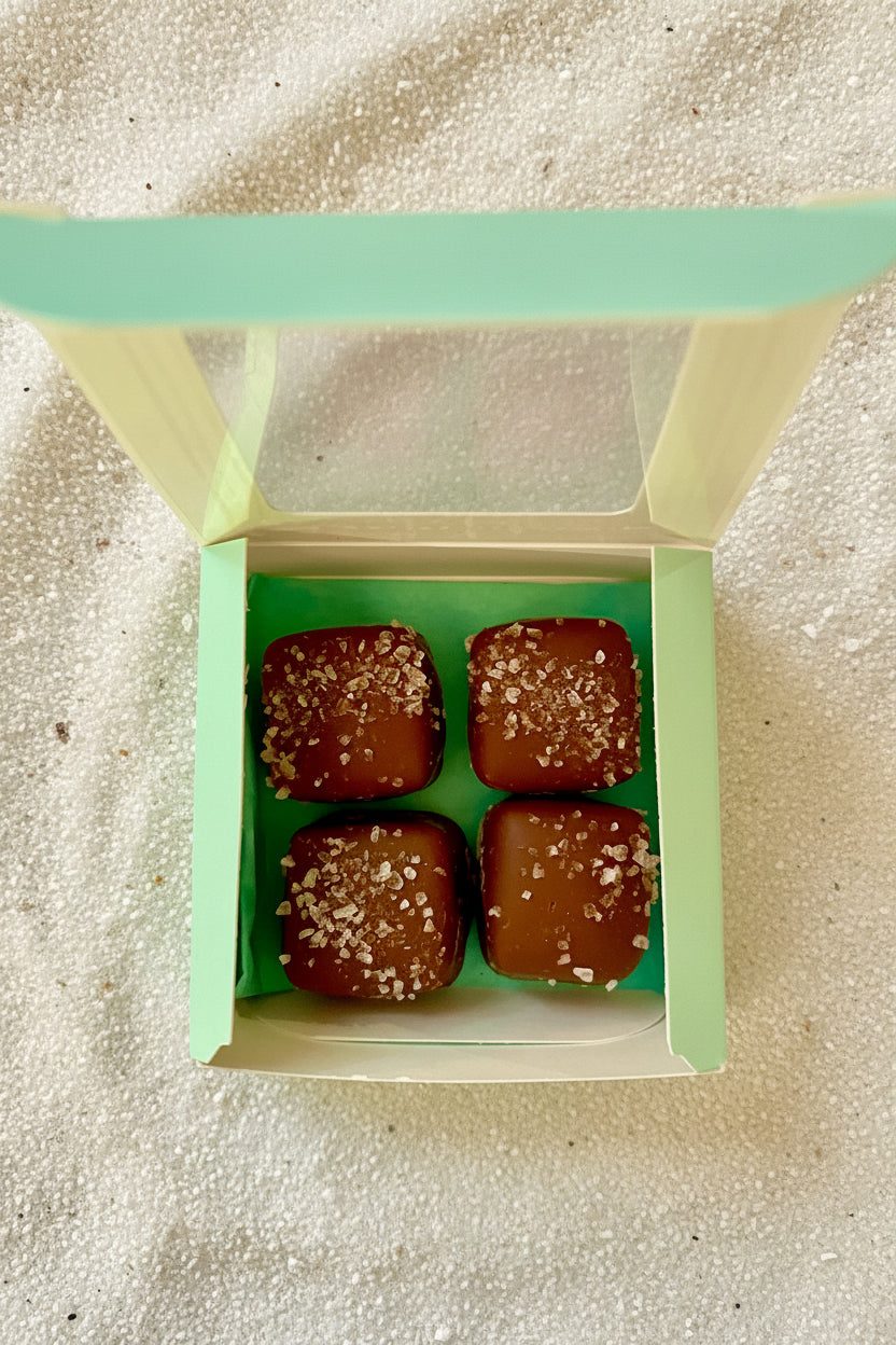handmade sea salt caramels