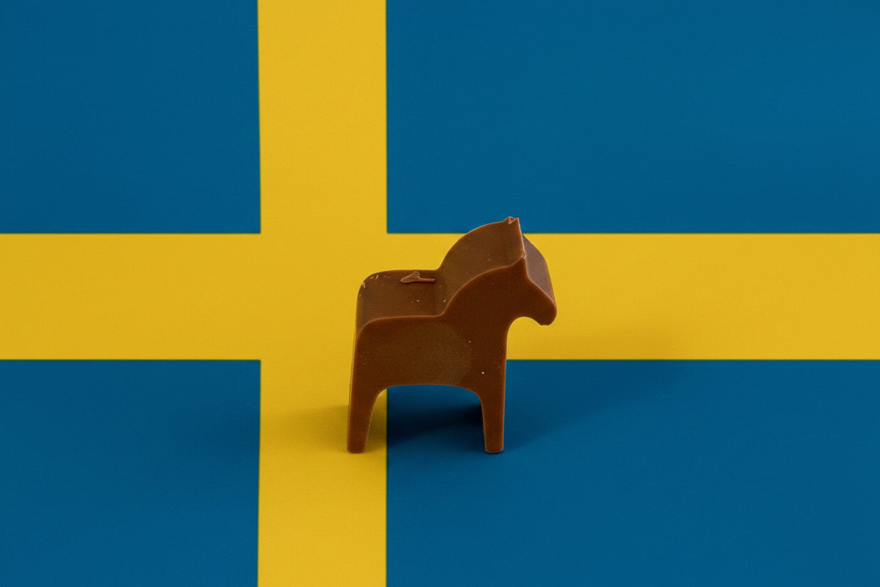 swedish dala horse chocolate gift box