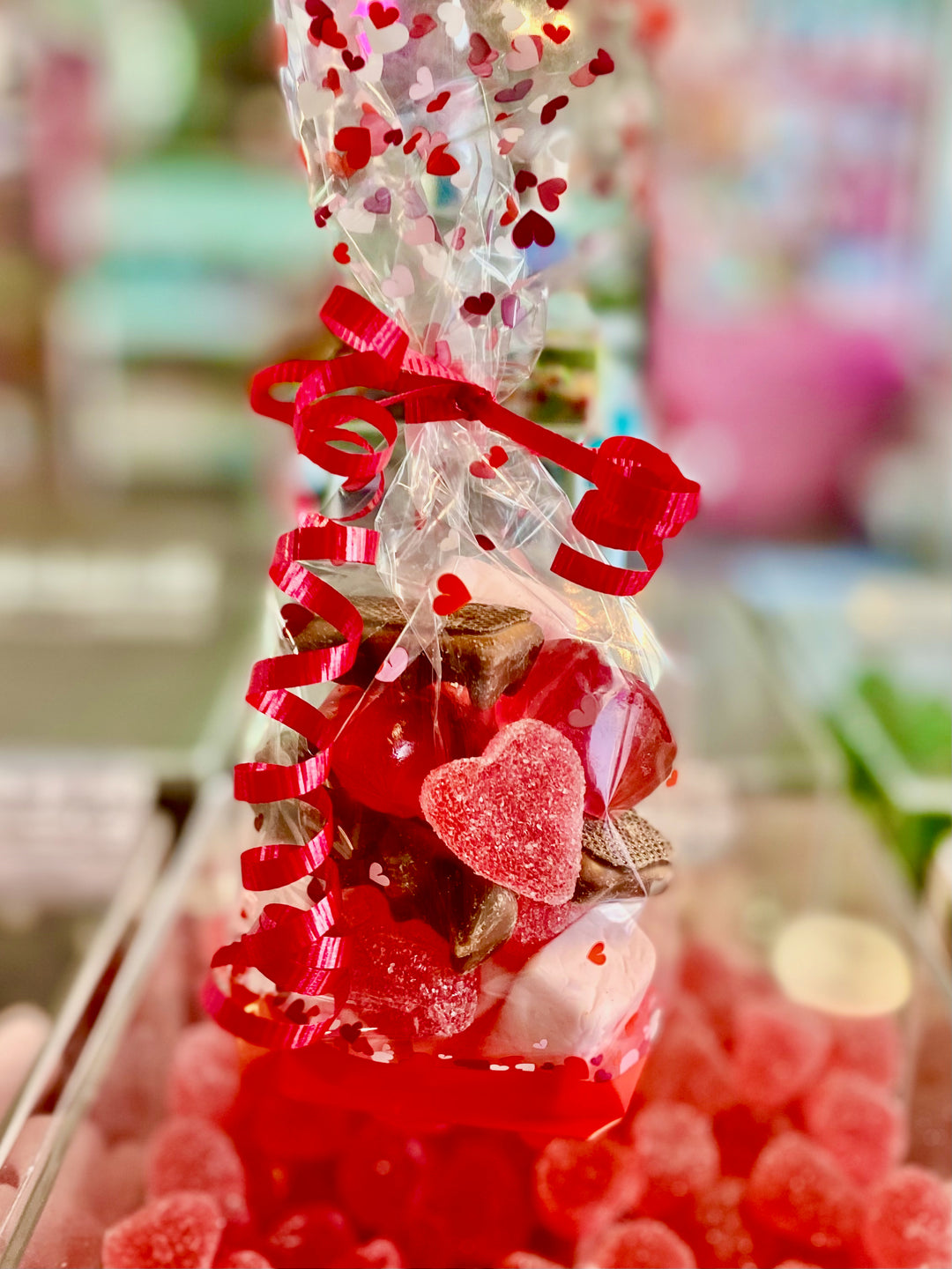 Valentine Love Swedish Candy and chocolate bag