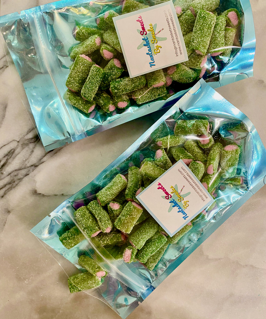 Rambo Watermelon Melon Logs with Creamy Raspberry Filling Swedish Candy