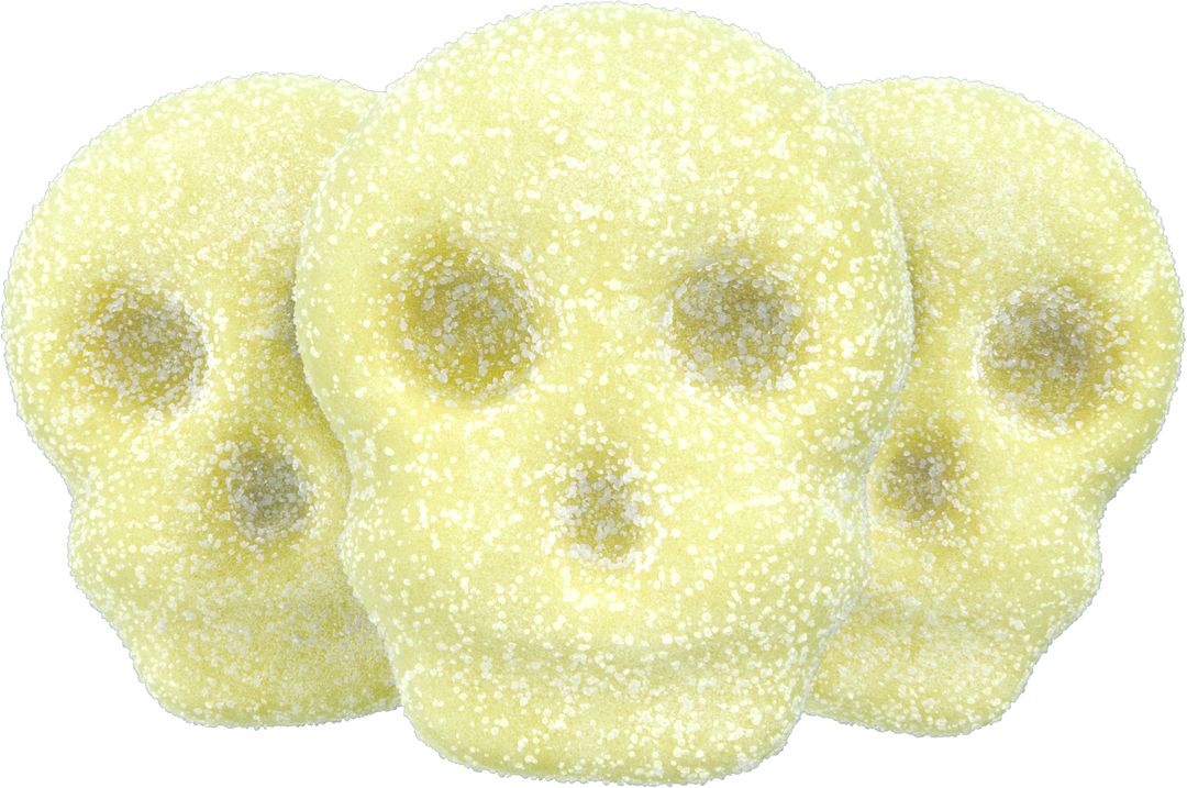 Grandma Lisa's mini marshmallow skulls Mix Strawberry & Tropical flavors