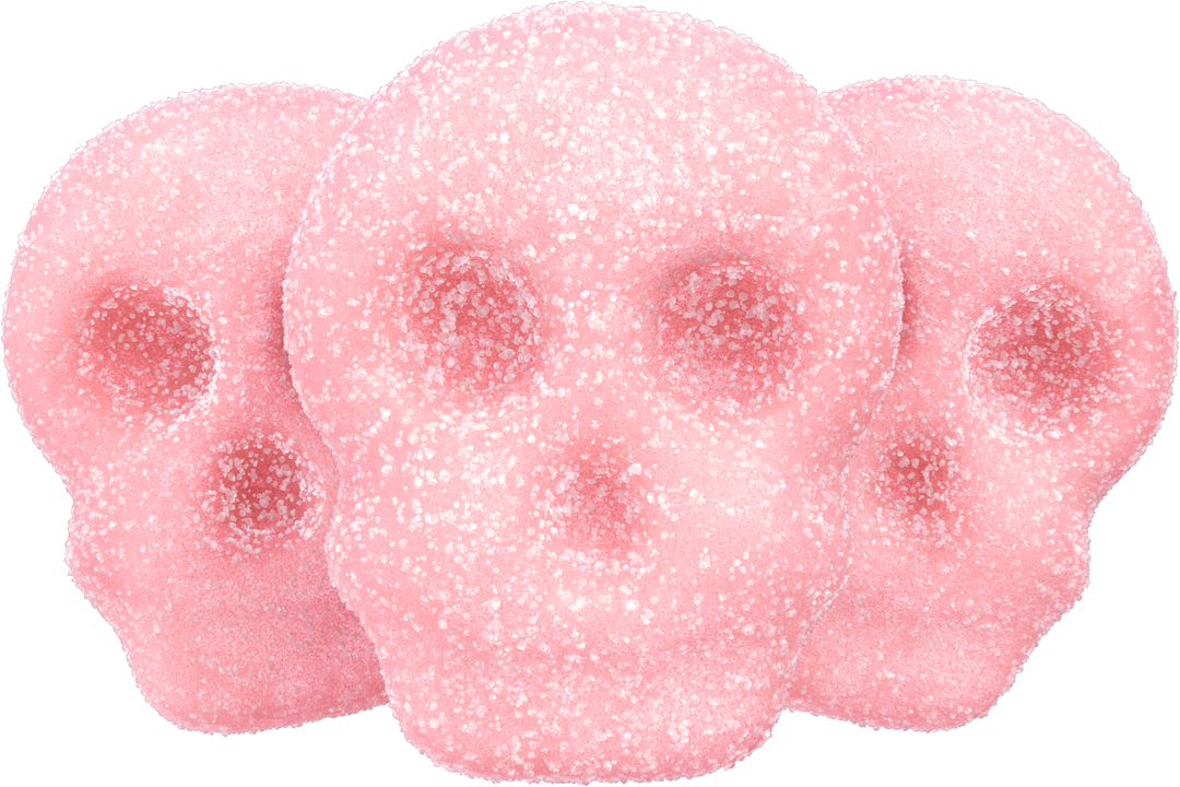 Grandma Lisa's mini marshmallow skulls Mix Strawberry & Tropical flavors