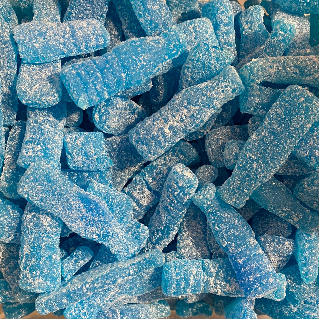 Sour Fizzy Blue Raspberry bottles