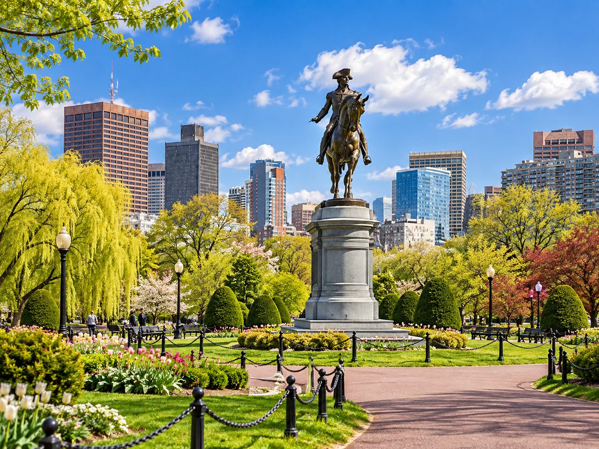 Boston Common, a short walk from the Beacon Hill store