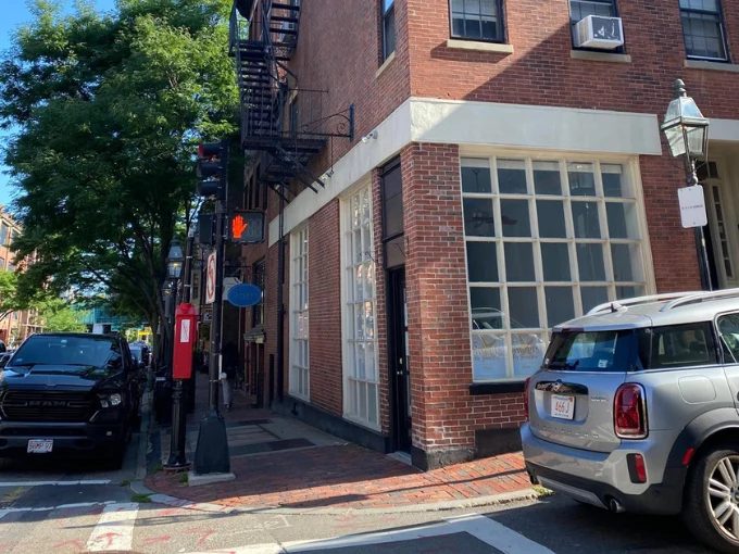Nantasket Sweets By Swedes storefront at 115 Charles Street in Beacon Hill, Boston