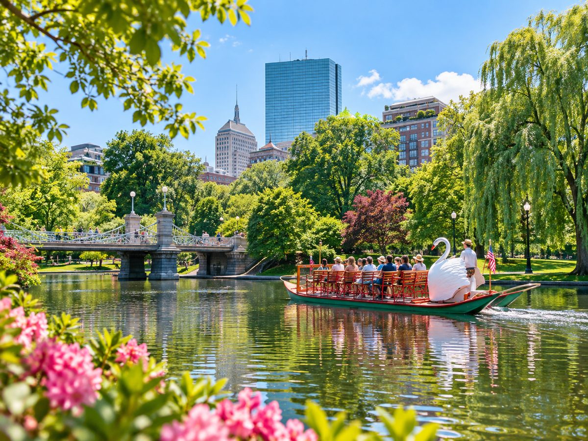 Boston Public Garden near Charles Street