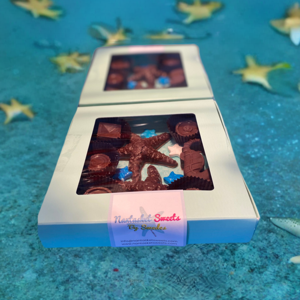 Starfish chocolate 9 in a gift box