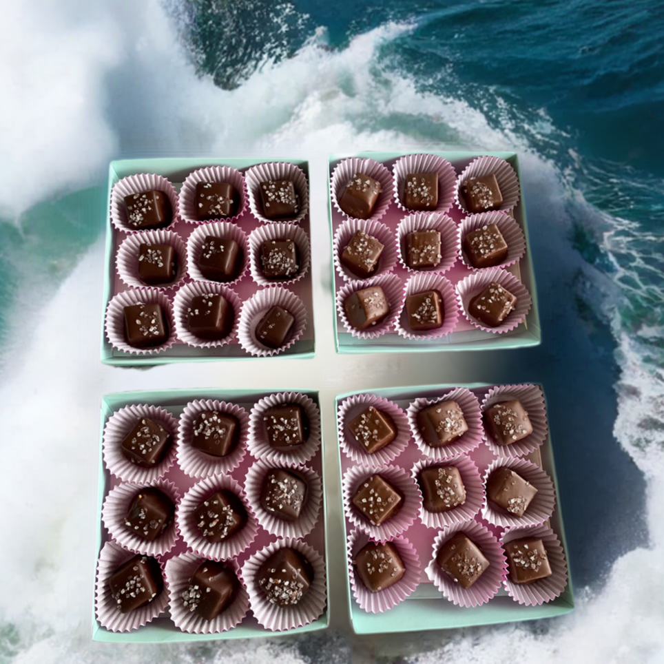 handmade sea salt carmels