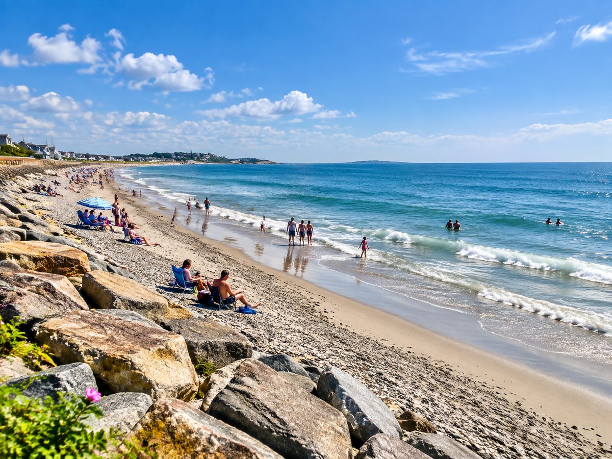 Nantasket Beach near the Hull candy shop