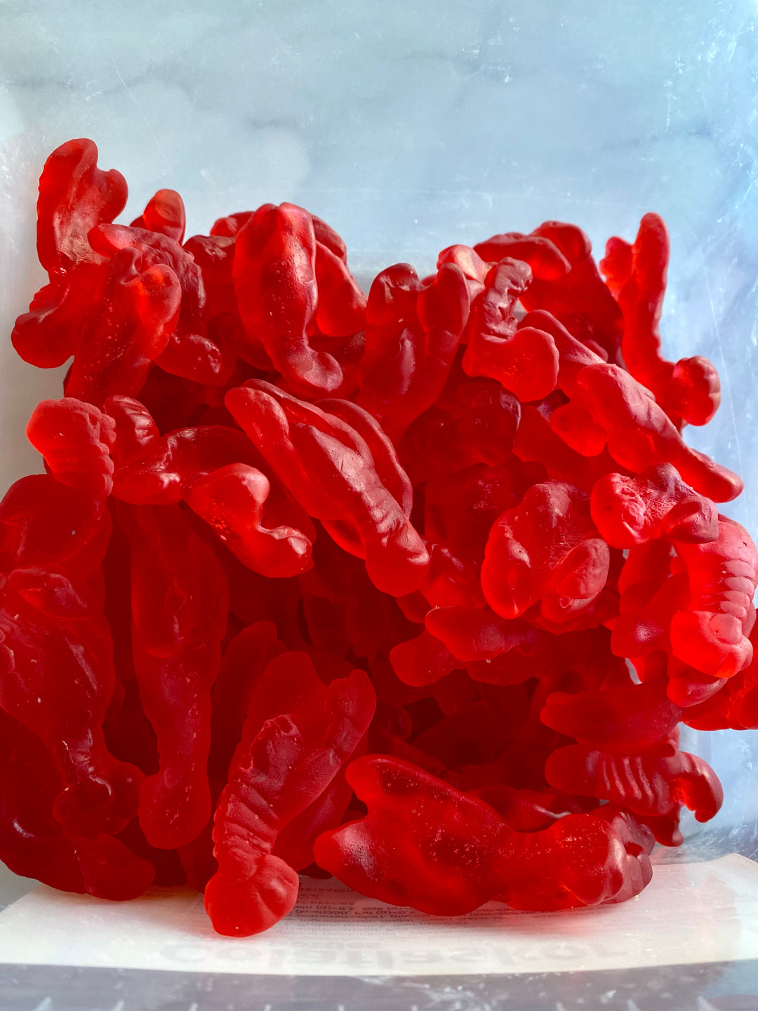 Red Cherry flavored gummy Lobster 4 oz