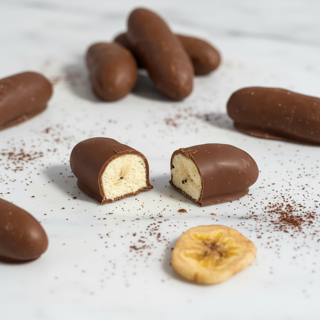 Chocolate dipped Marshmallow Bananas