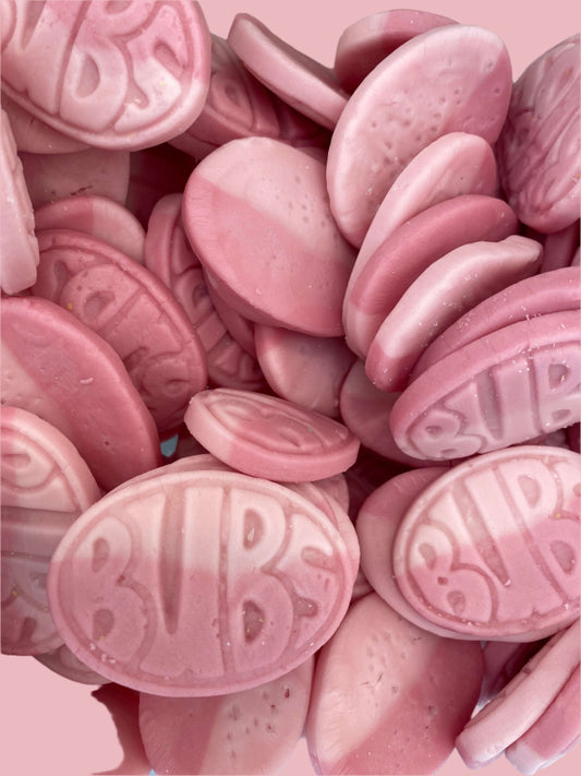 BUBS ovals pomegranate and wild strawberry swedish candy boston