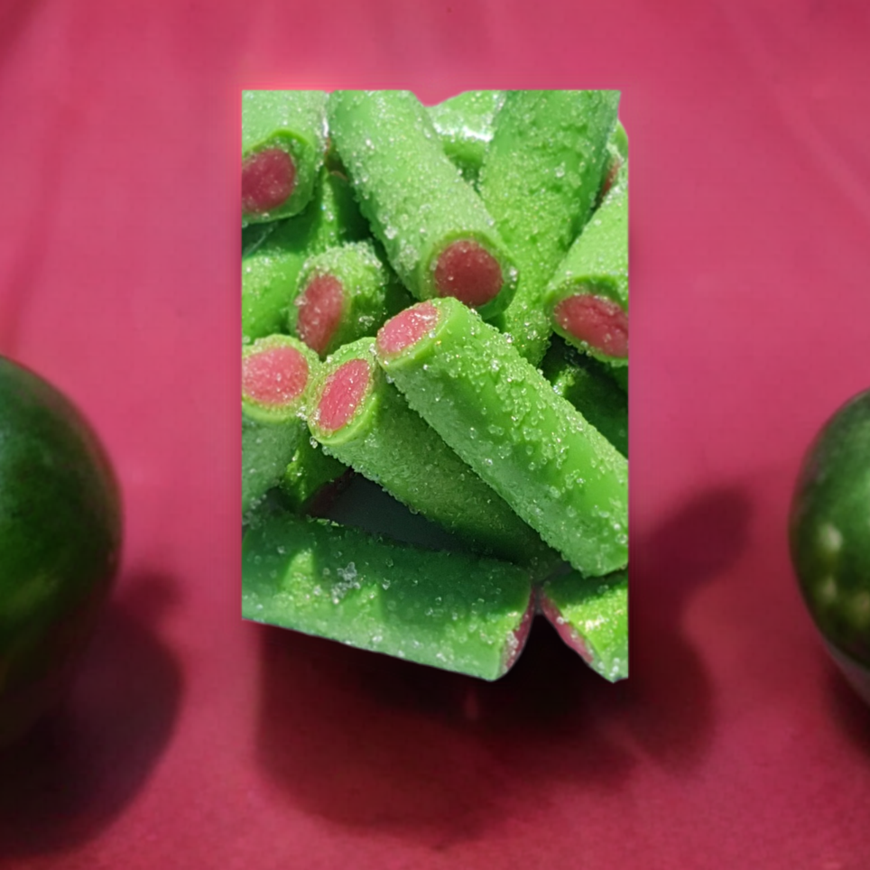 Swedish Raspberry Kram Rambo Watermelon Melon Logs with Creamy Raspberry Filling Swedish Cand ...