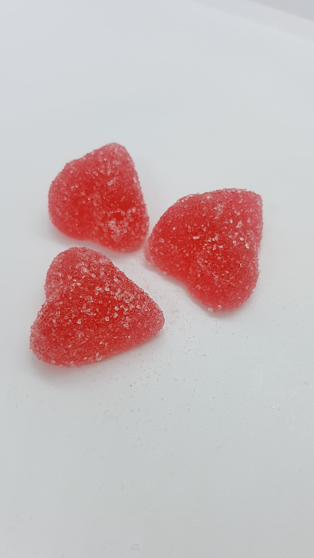 Sugar Coated Raspberry Hearts GLUTEN FREE