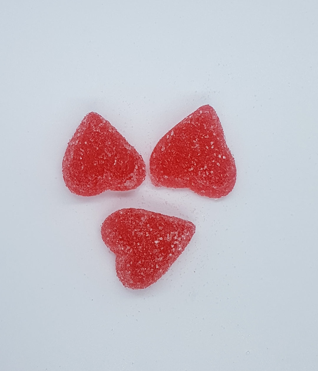 Sugar Coated Raspberry Hearts GLUTEN FREE