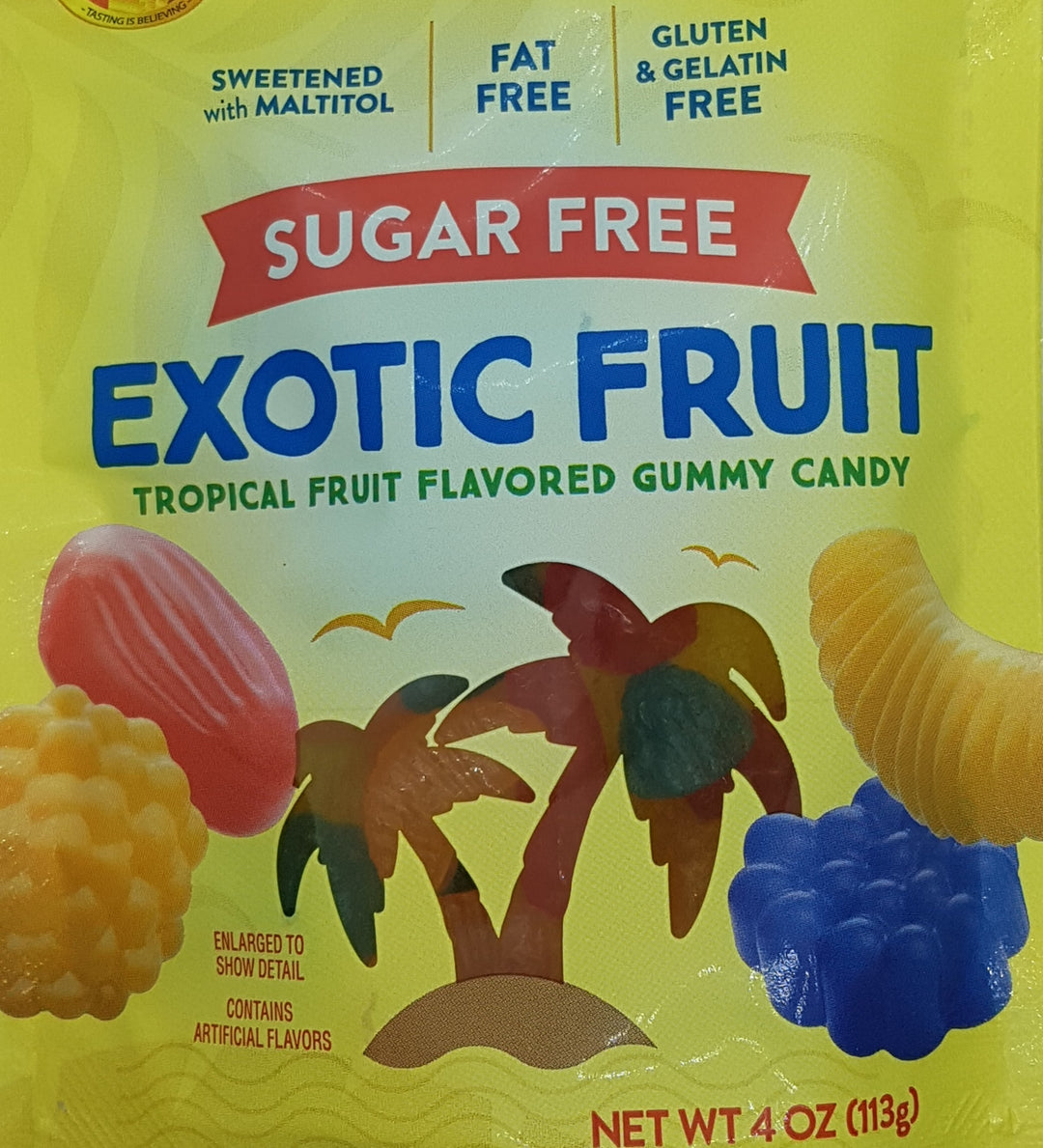 Sugar Free Exotic fruits 4 oz GLUTEN FREE, GELATIN FREE