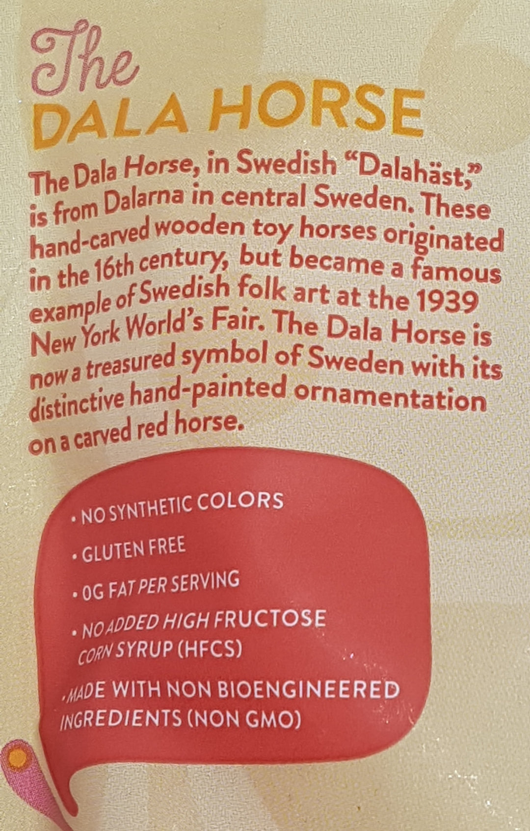 Dala Horse Fruity Gummy 4 oz GLUTEN FREE