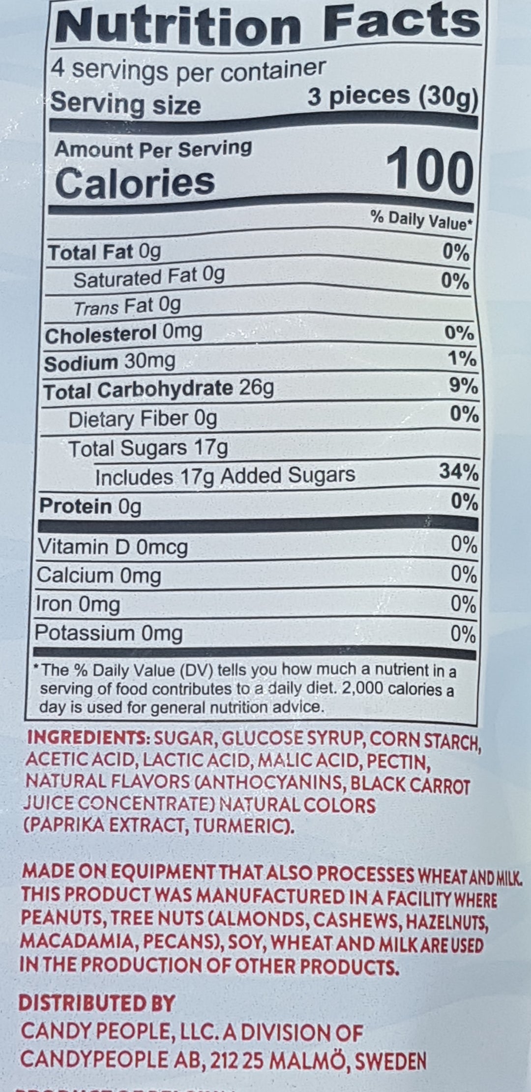 Sour Viking VEGAN 4oz GLUTEN FREE, GELATIN FREE