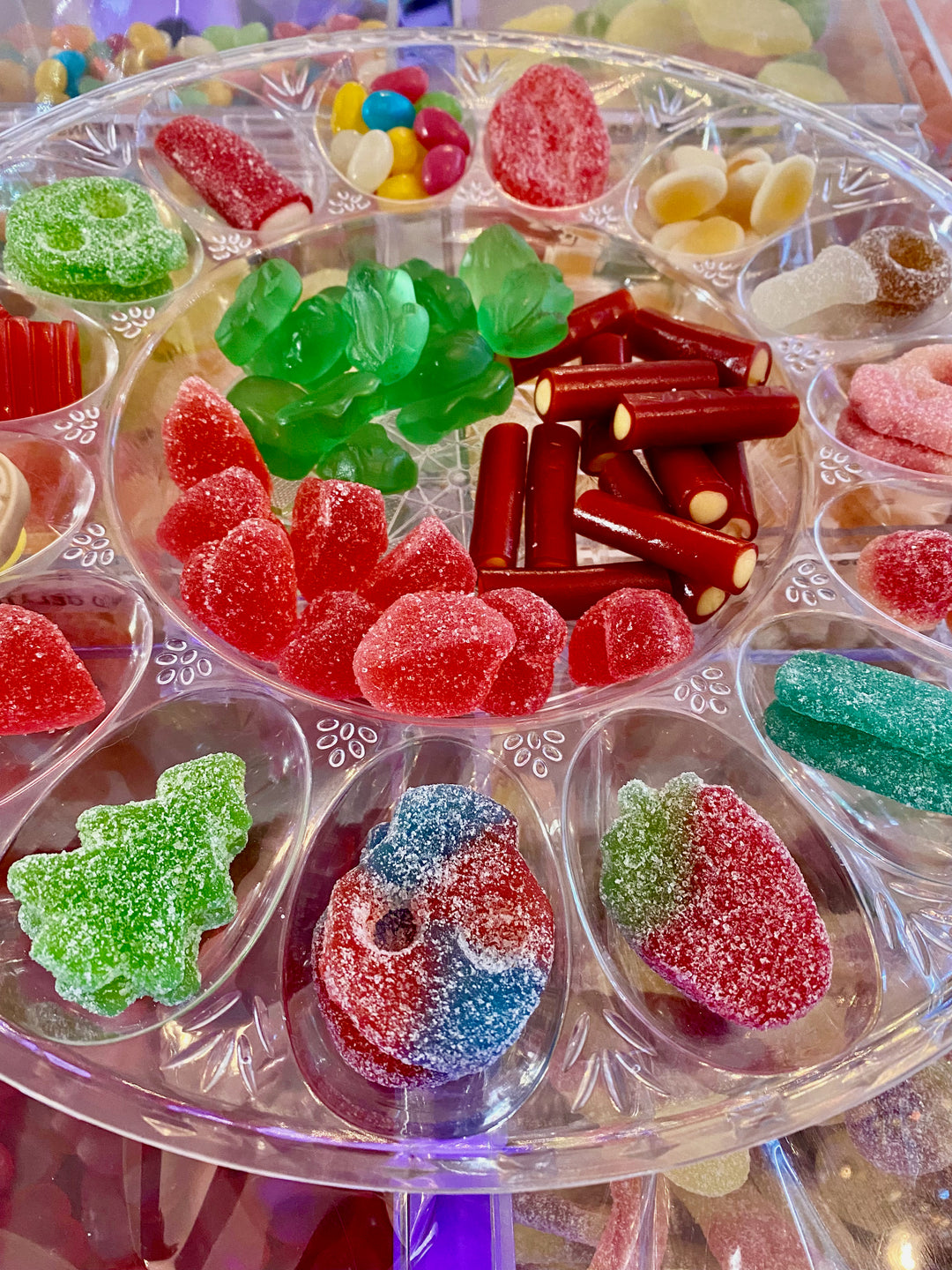 swedish candy plate