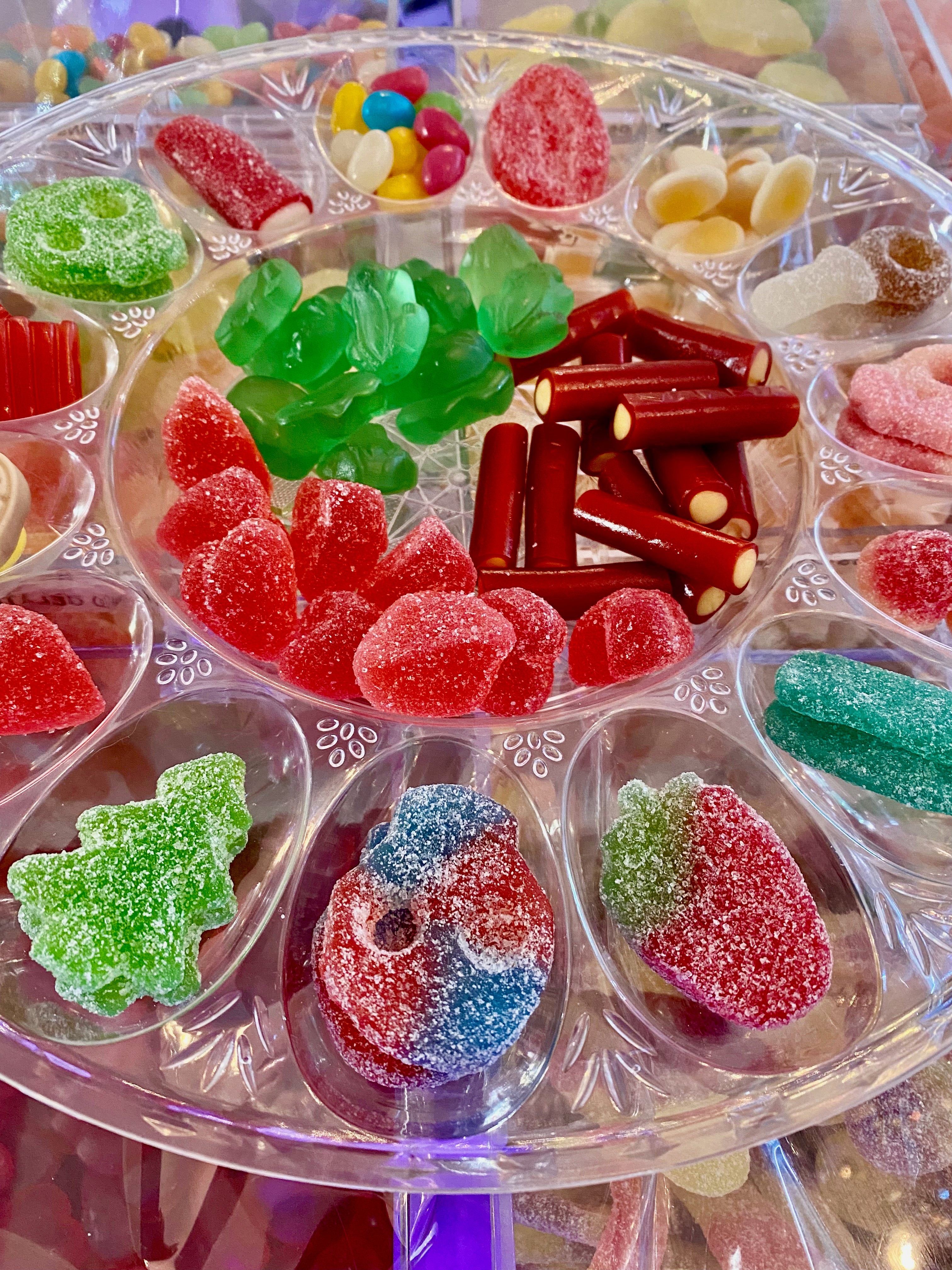 swedish candy plate