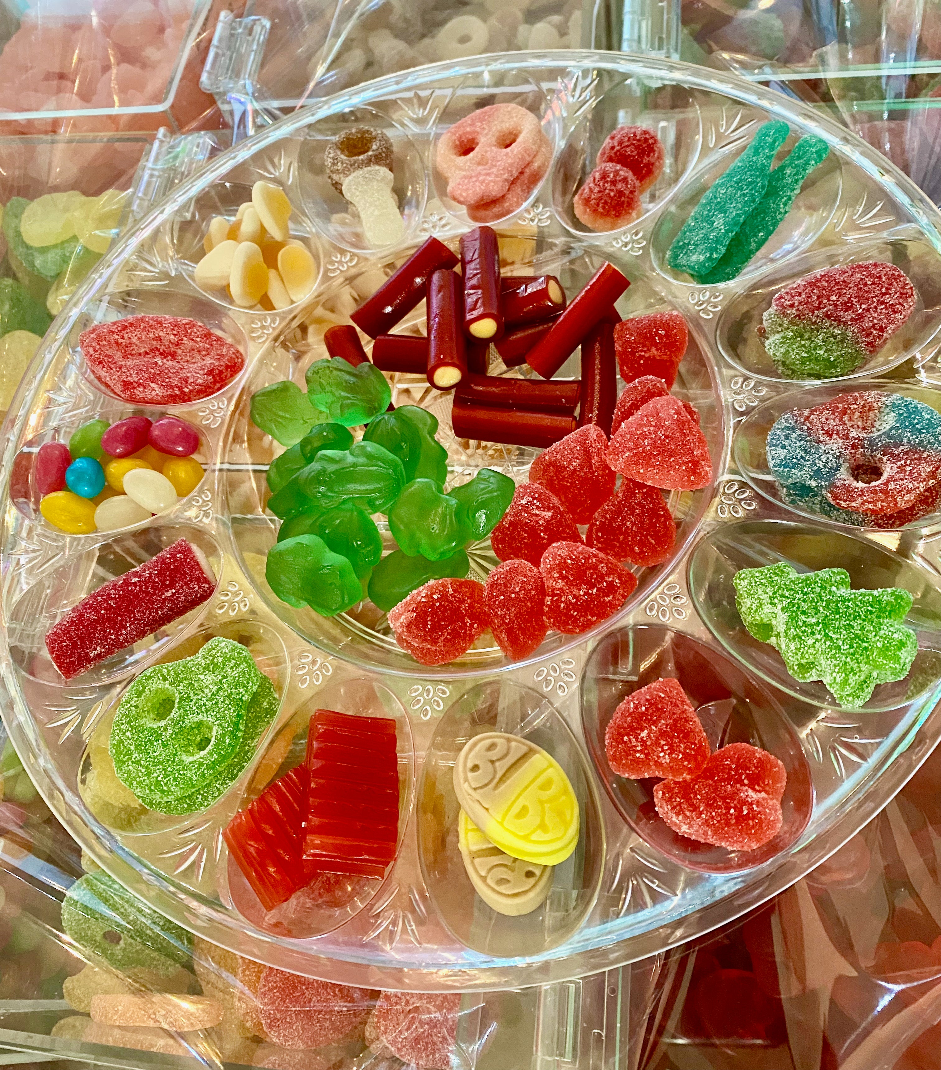 swedish candy plate
