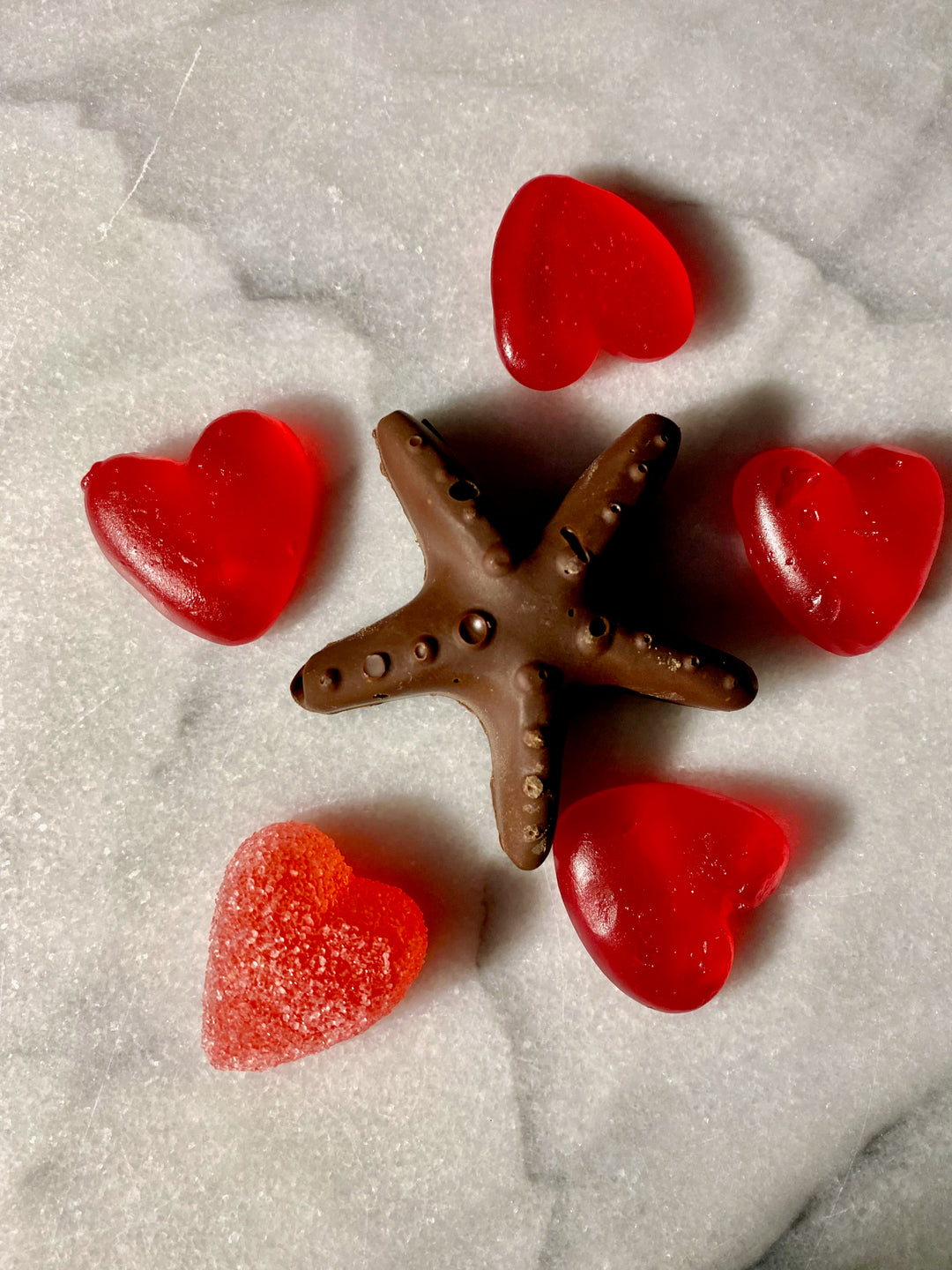 Chocolate Starfish Callebaut chocolate 3 in a bag