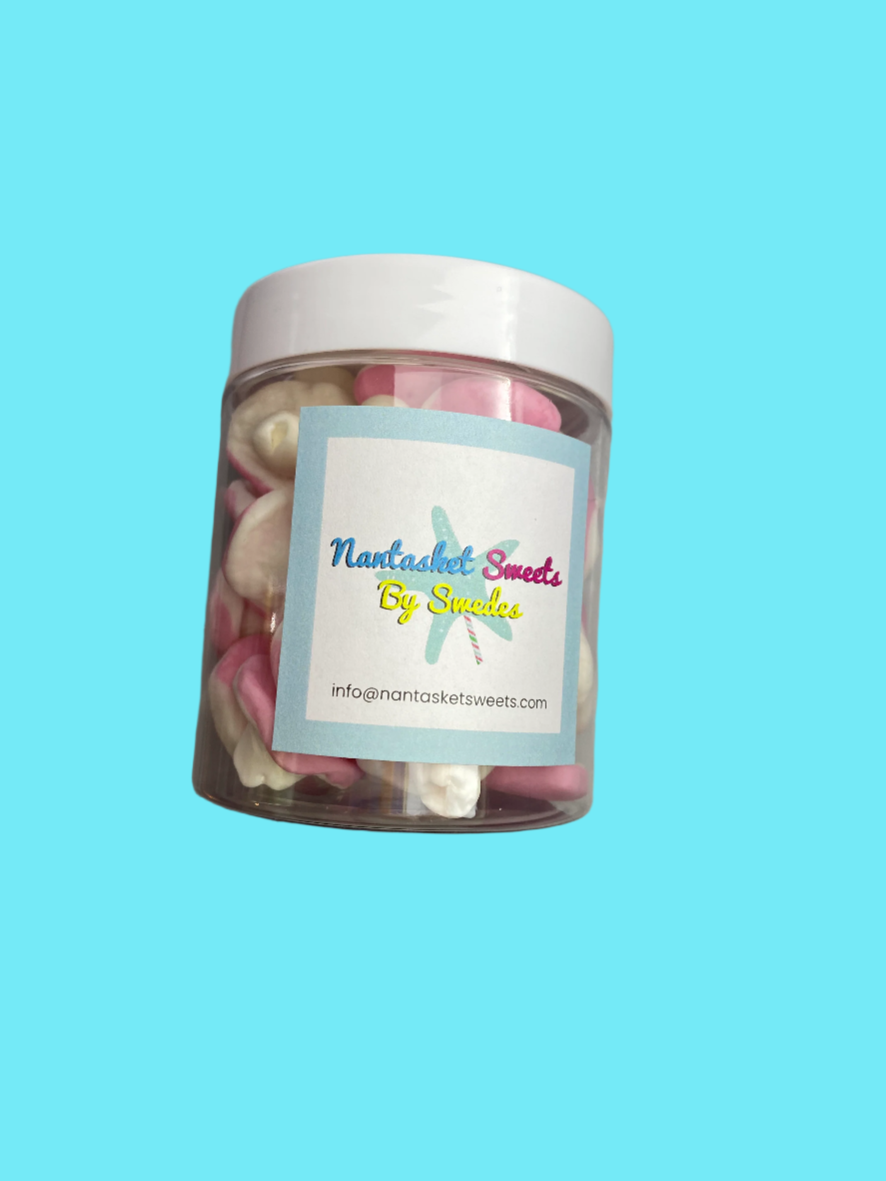 wildstrawberry marshmallow swedish candy in a jar mushroom 