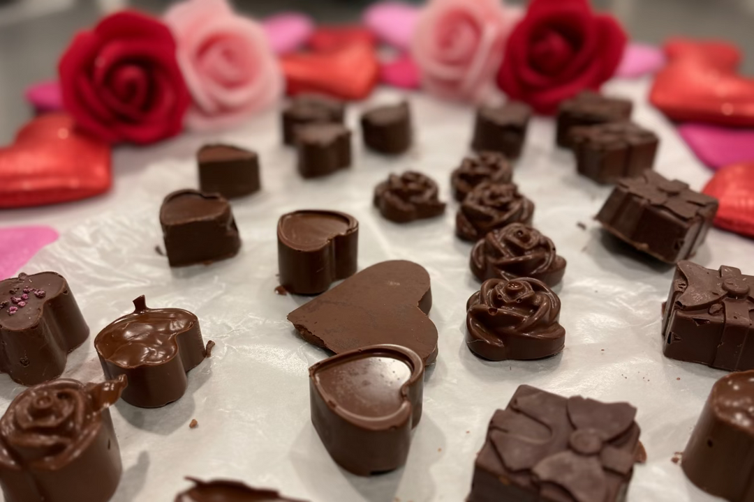 Valentine Chocolate Hearts, High quality handcrafted Belgian chocolate