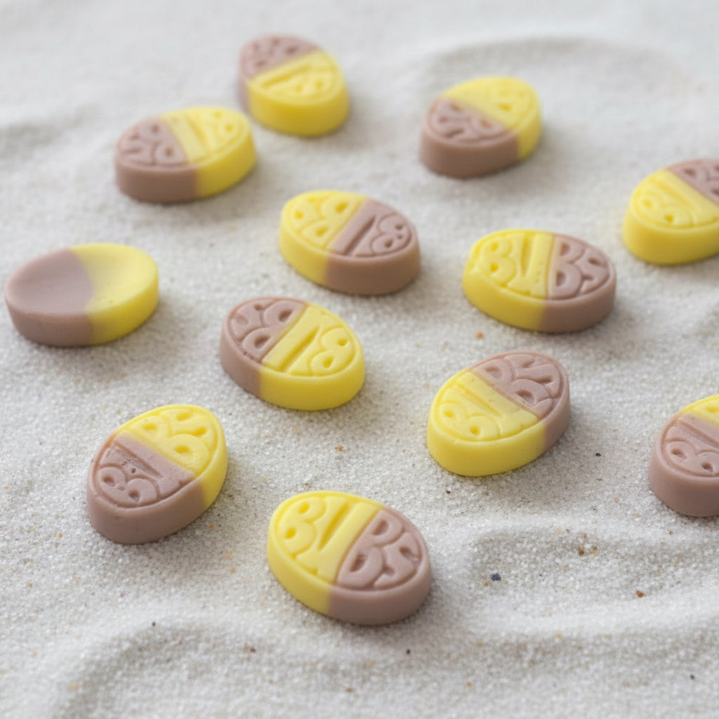 banana caramel bubs swedish candy boston